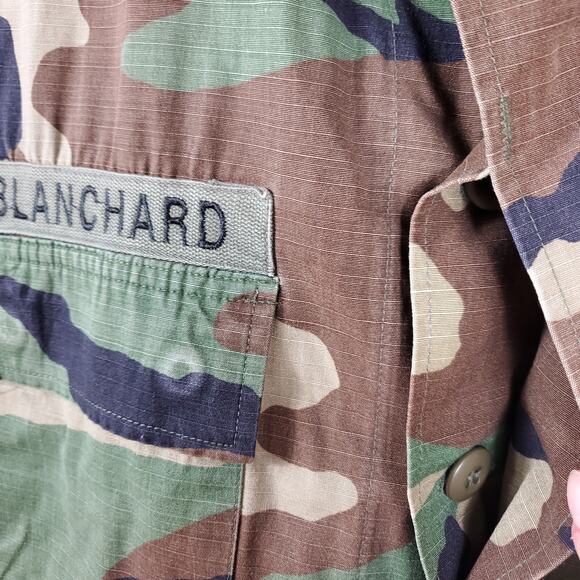 Army Hot Weather Combat Coat in Woodland Camo Size L Blanchard - Picture 6 of 11